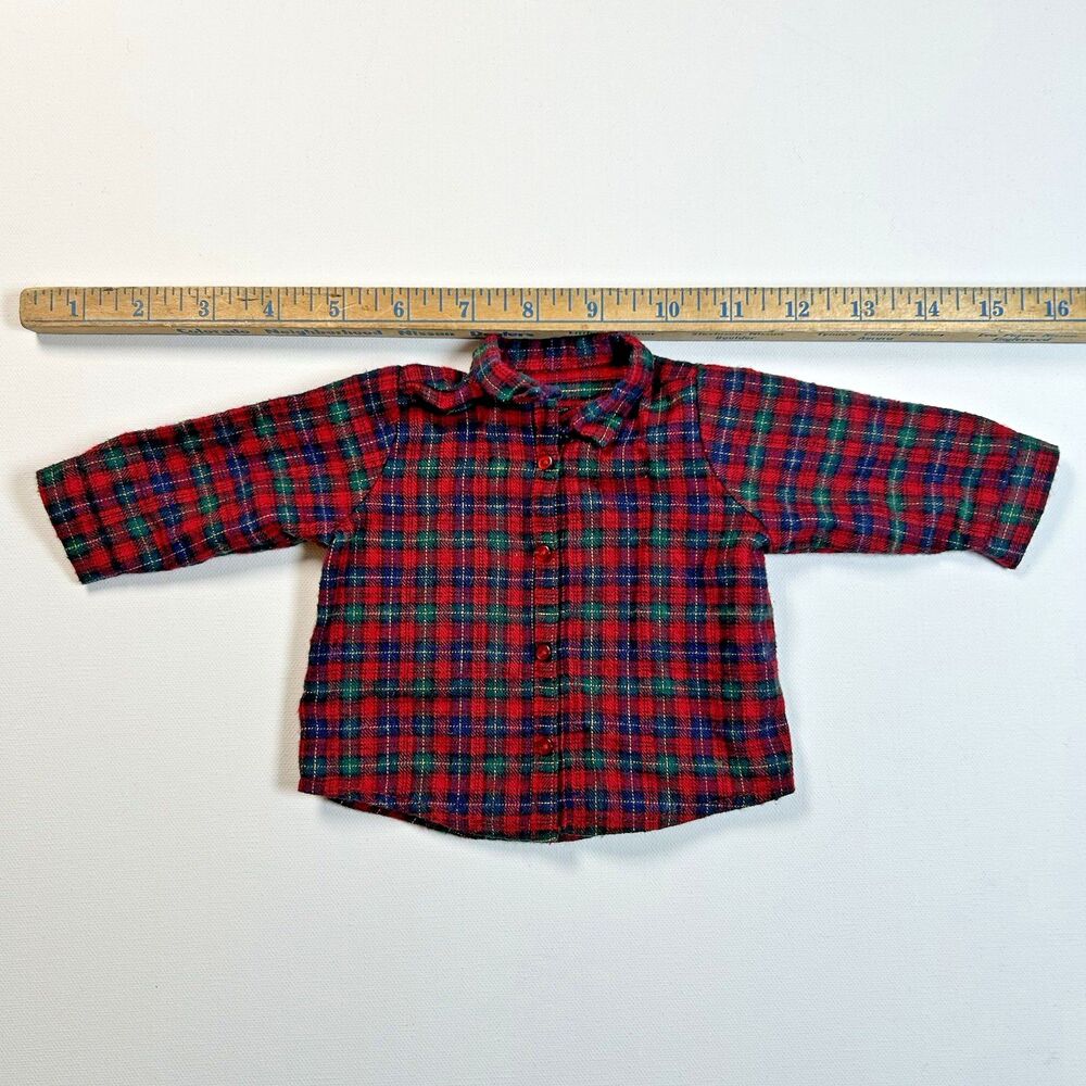 American Girl Doll EVERYDAY Plaid Long Sleeve Shirt Camping Hiking Shirt Only - Picture 8 of 8
